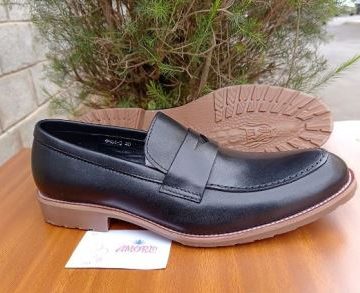 Black penny loafer