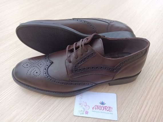 Safari brown detailed brogue