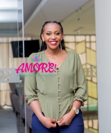 Jungle green three quarter top