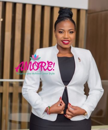 White chinese collar blazer