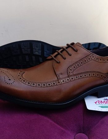Dark brown oxford suit shoe