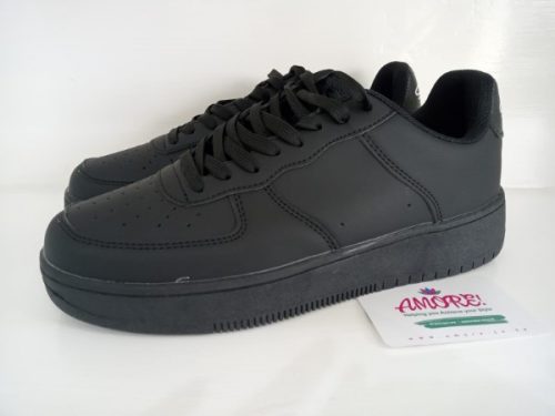 SP Black sneaker with thick sole