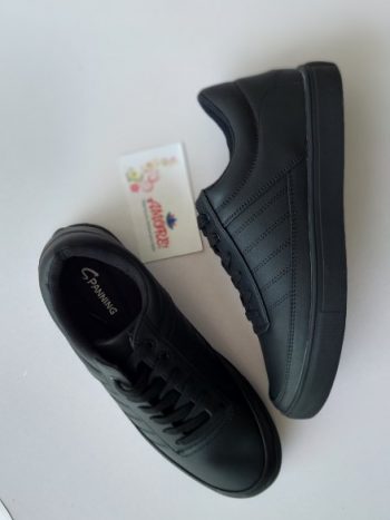 SP Black sneaker with side stripes
