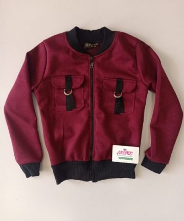 maroon kids jacket