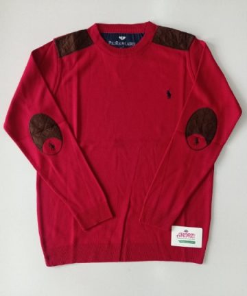 red mens sweater