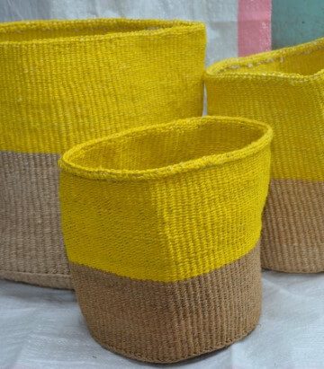 Sisal  Basket Planters 5
