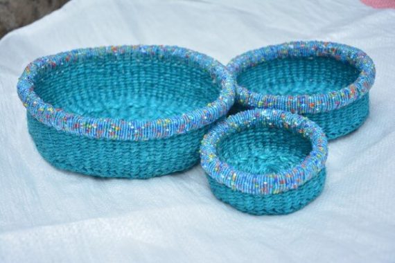 Sisal Basket Planters 16