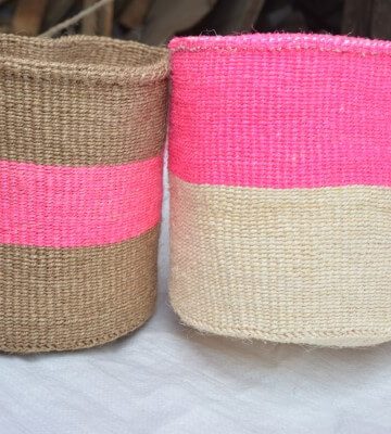 Sisal  Basket Planters 30