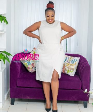 Off White Office dress  sleeve less  with belt design