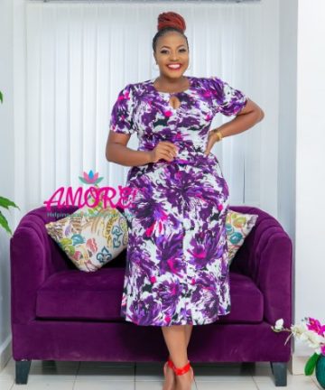Purple Plus Size Dress