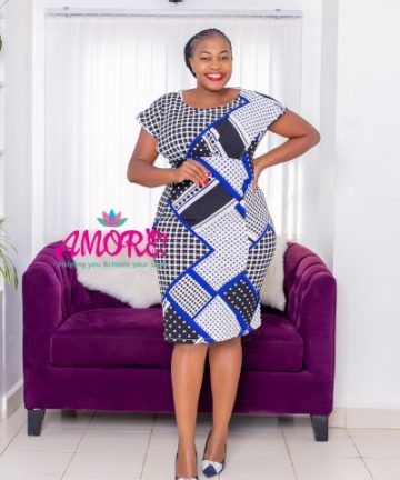 Cobalt Patterned Dress