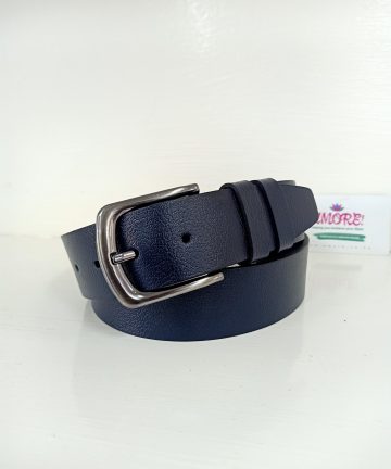 Full Grain Blue Leather Belt