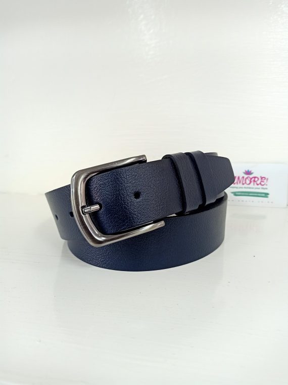Full Grain Blue Leather Belt