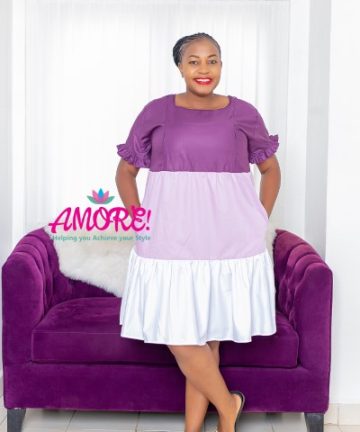 Multicolored Maternity Breastfeeding Dress 2