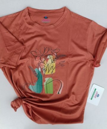 Burnt Orange ladies tee