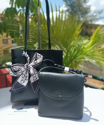 2n1 Black shoulder bag