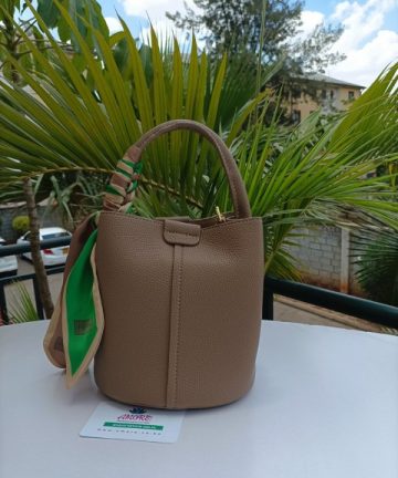 Beige petit bucket bag