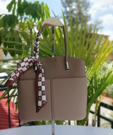 Beige sling bag