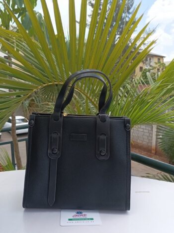 Black satchel bag