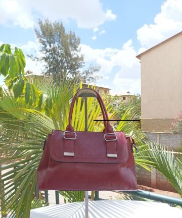 Maroon handbag