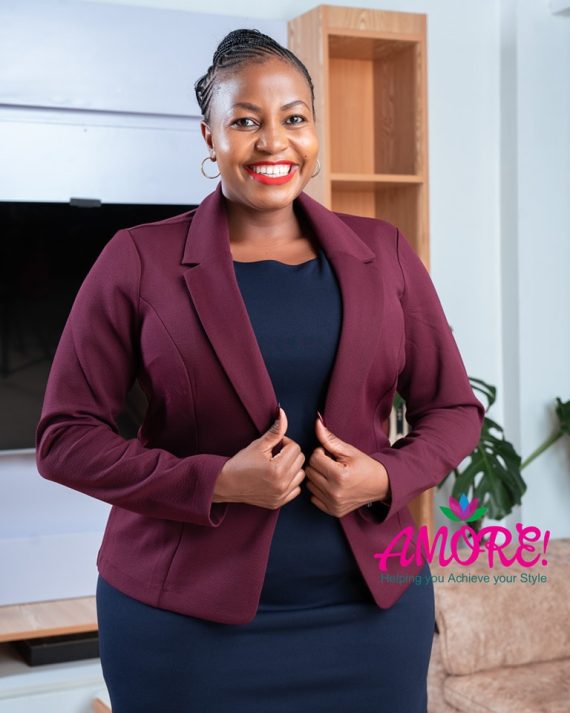 Maroon ladies blazer