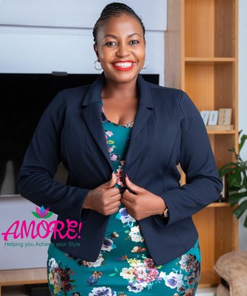 Navy blue ladies blazer