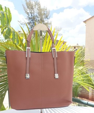 Pink tote bag