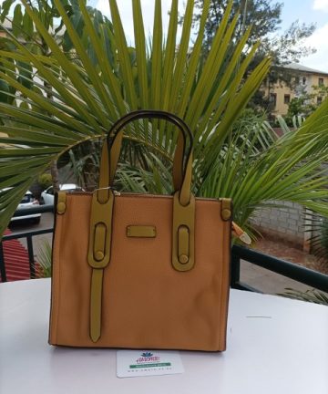 Yellow satchel bag