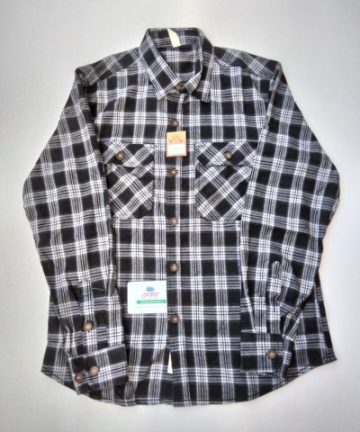 Black flannel shirt