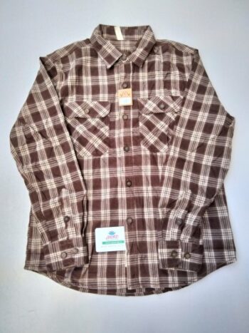 Brown flannel shirt