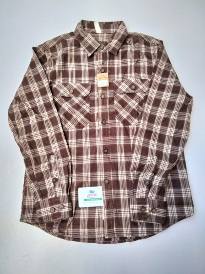 Brown flannel shirt