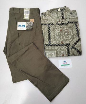 Khaki & floral shirt 7